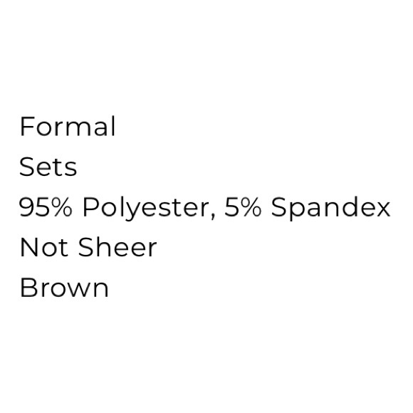 Formal set NWT - Picture 8 of 9